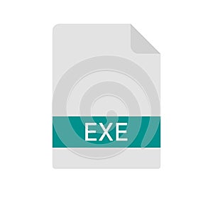Computer Exe file or exe file format ion vector photo