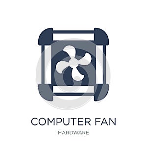 Computer Fan icon. Trendy flat vector Computer Fan icon on white