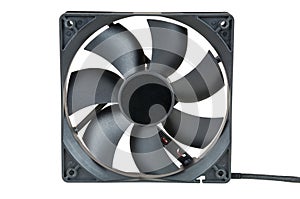 Computer fan isolated on white background