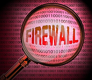 Computer Firewall Indicates No Access 3d Rendering