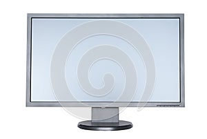 A computer flat wide screen