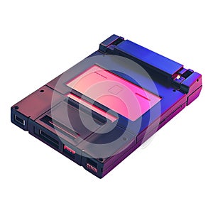 Computer Floppy Disk on Transparent Background - Ai Generated