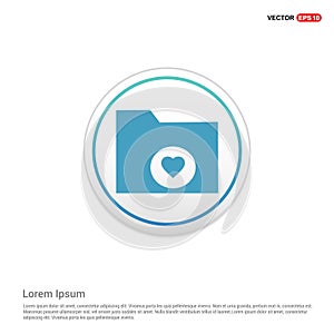 Computer Folder Icon - white circle button
