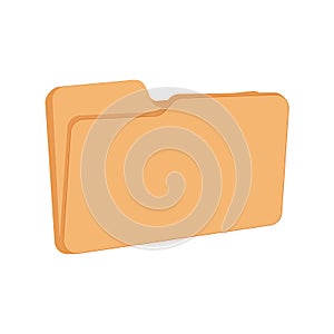 Computer folder. New empty file icon. Digital document, binder. Directory, storage archive. Business