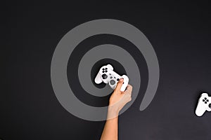 Computer game competition. Gaming concept.