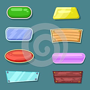 Computer game menu interface objects collection
