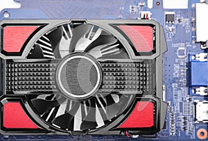 Computer gaming powerful modern graphic card