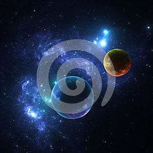 Computer-generated abstract fractal background.