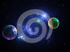 Computer-generated abstract fractal background.