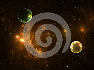 Computer-generated abstract fractal background.