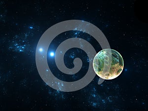 Computer-generated abstract fractal background.