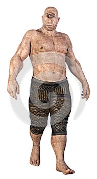 Cyclops Polyphemus isolated on white background