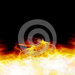 Computer generated fire