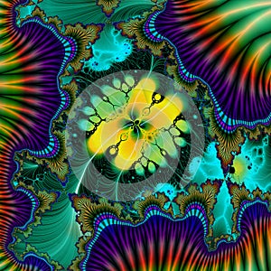 Computer generated fractal design photo