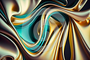Computer generated image of an abstract design. Generative AI