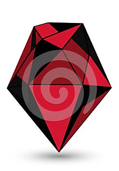 A computer-generated image of an abstract geometric shape