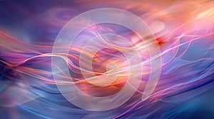 Computer generated image of a blue and orange wind wave on a body of water