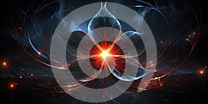 A computer generated image of a flower. Generative AI image.