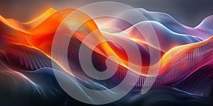 Computer generated image of a mountain range