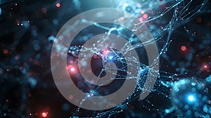 a computer generated image of a nerve cell in the brain