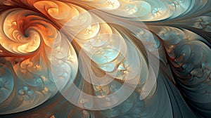 A computer generated image of a spiral design. Generative ai