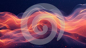 Computer Generated Image of a Wave of Fire