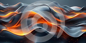 a computer generated image of a wave of fire