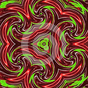 Computer generated looping graphic rendered art