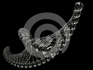 Computer generated model of DNA photo