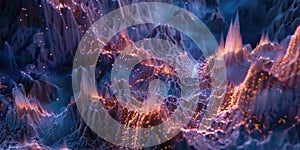 Computer Generated Mountain Landscape