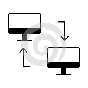 Computer Glyph Style vector icon which can easily modify or edit