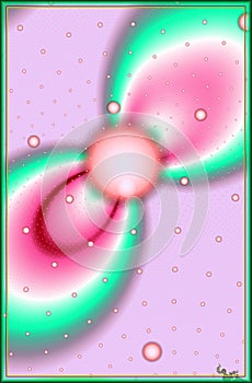 Computer graphics. Fractal texture in frame