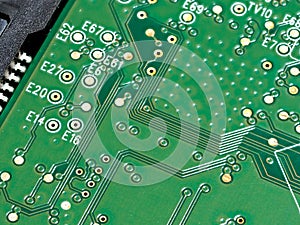 Computer green electronic circuit board