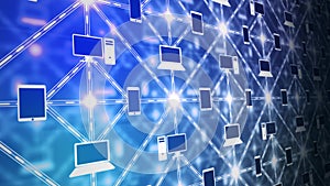 Computer Grid Matrix Connection