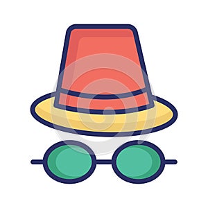 Computer hacker Isolated Vector icon which can easily modify or edit