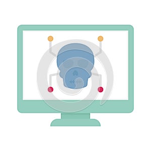 Computer hacking Flat Vector icon which can easily modify or edit