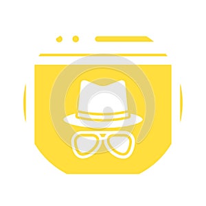 Computer hacking Glyph Background vector icon which can easily modify or edit