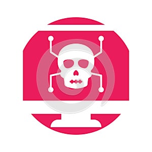 Computer hacking Glyph Background vector icon which can easily modify or edit photo