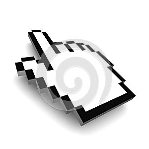 Computer hand cursor 3d
