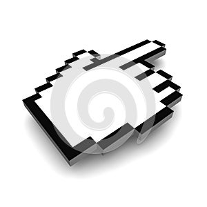 Computer hand cursor 3d