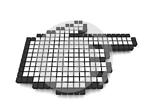 Computer hand cursor 3d