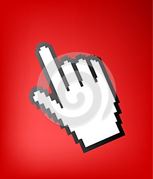 Computer hand cursor