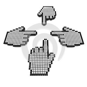 Computer hand cursors