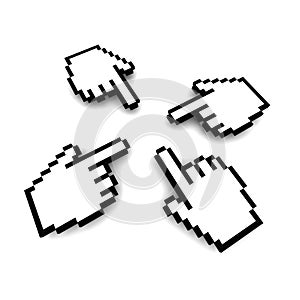 Computer hand cursors