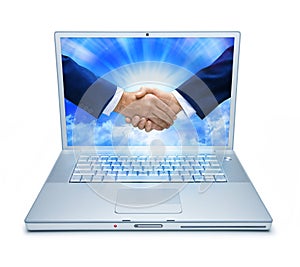 Computer Handshake Marketing Technology