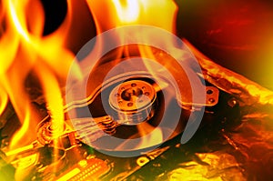 Computer hard disk burning