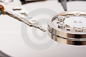 Computer Hard Disk Drive And Binary Numbers