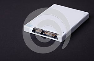 Computer hard drive closeup