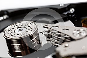 Computer hard drive for storing large amounts of information