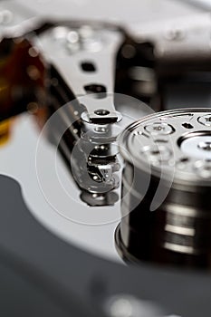 Computer hard drive for storing large amounts of information